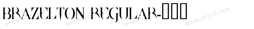 Brazelton Regular字体转换
